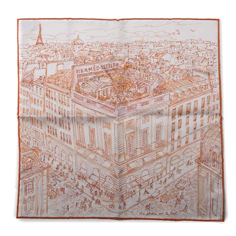 hermes jardin sur le toit scarf|Jardin Sur Le Toit Hermes Scarf .